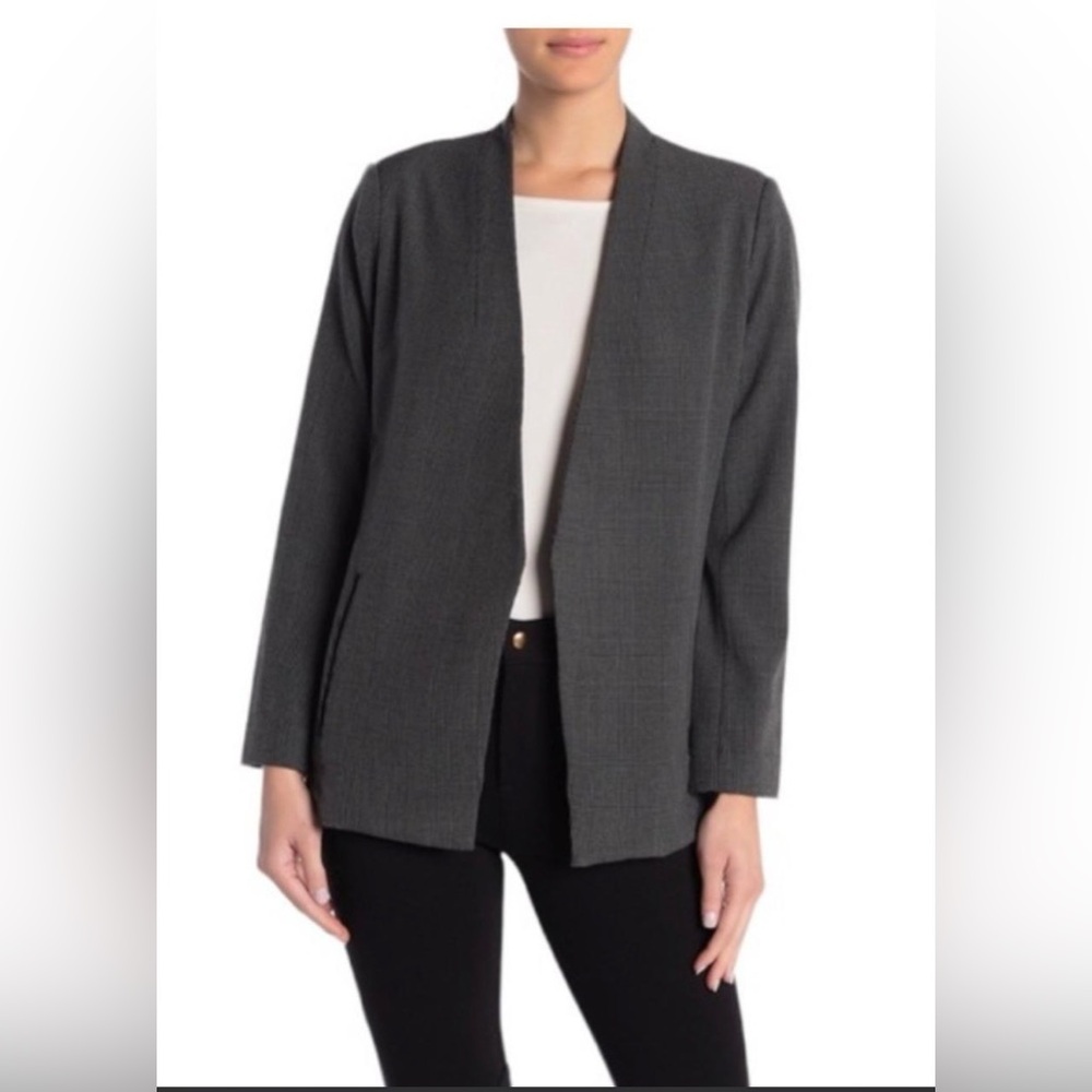 Philosophy Charcoal Open-Front Blazer